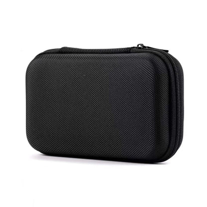 Jump Master Pro hard carry case closed, three-quarter view showing woven shell and all-round zip